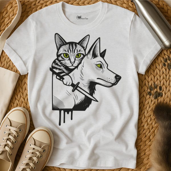 MewTee White / S Cat Dog Shirt | Cat Tee