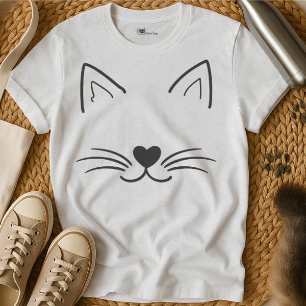 MewTee White / S Cat Face Shirt | Cat Tee