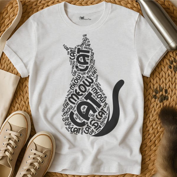 MewTee White / S Cat Graphic Shirt | Cat Tee