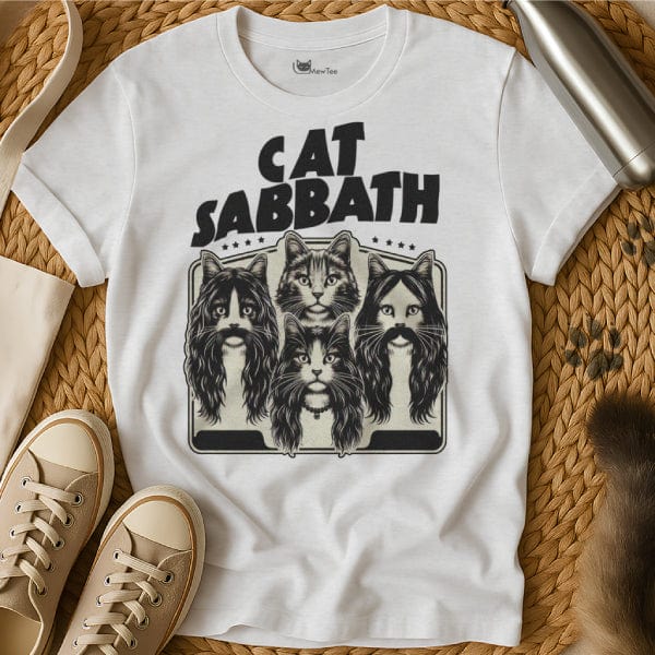 MewTee White / S Cat Sabbath Shirt | Cat Tee