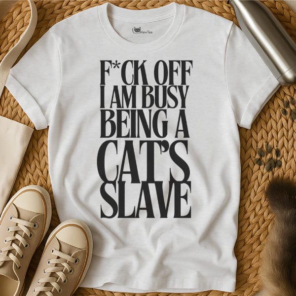 MewTee White / S Cat Slave Shirt | Cat Tee