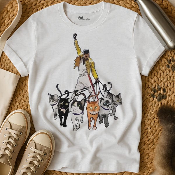 MewTee White / S Freddie Mercury Shirt | Cat Tee