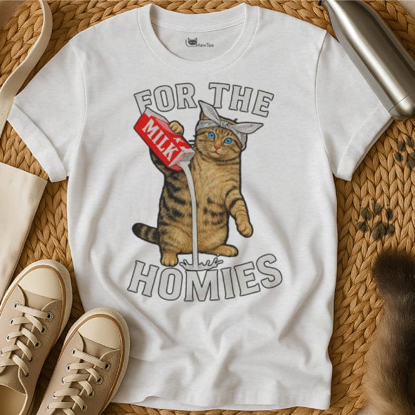 MewTee White / S Homies Shirt | Cat Tee