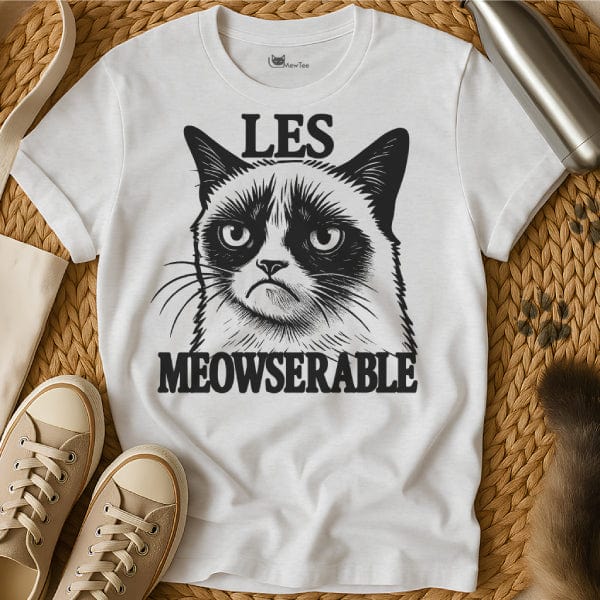MewTee White / S Les Miserables Shirt | Cat Tee