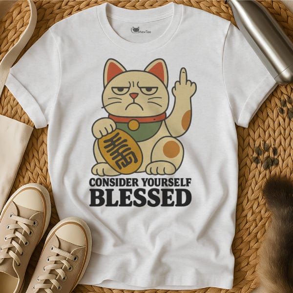 MewTee White / S Maneki Neko Shirt | Cat Tee