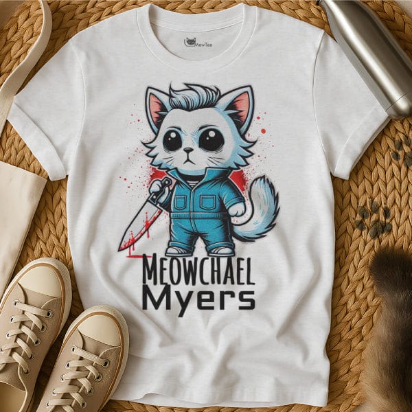 MewTee White / S Michael Myers Shirt | Cat Tee