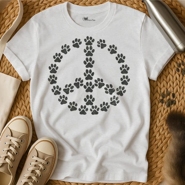 MewTee White / S Peace Shirt | Cat Tee