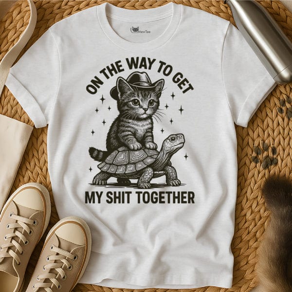MewTee White / S Shit Shirt | Cat Tee