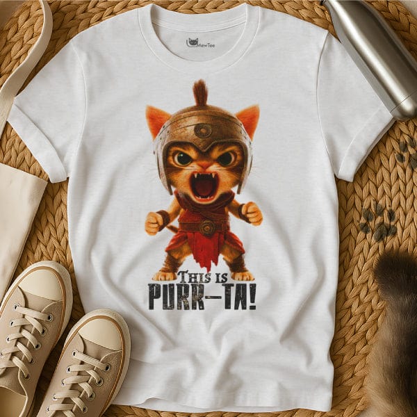 MewTee White / S Spartan T Shirt | Cat Tee