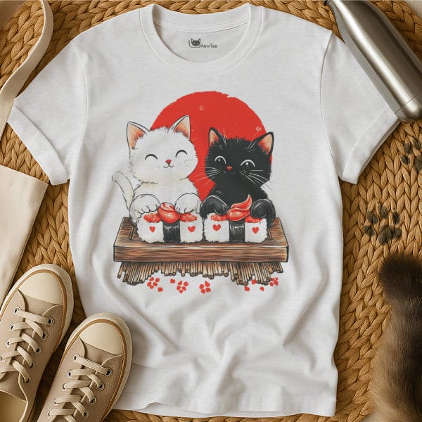 MewTee White / S Sushi Cats Shirt | Cat Tee