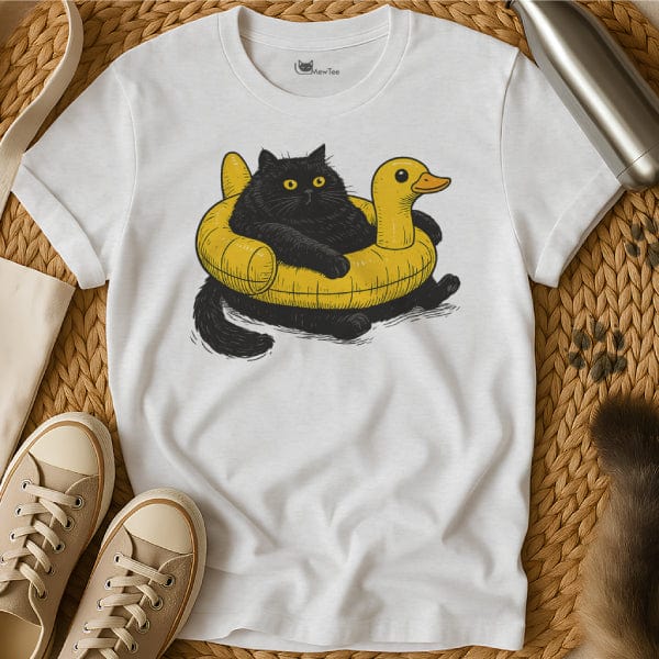 MewTee White / S Swimming Cat Tee