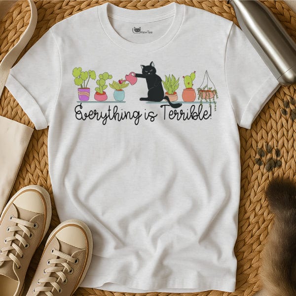 MewTee White / S Terrible Shirt | Funny Cat Tee