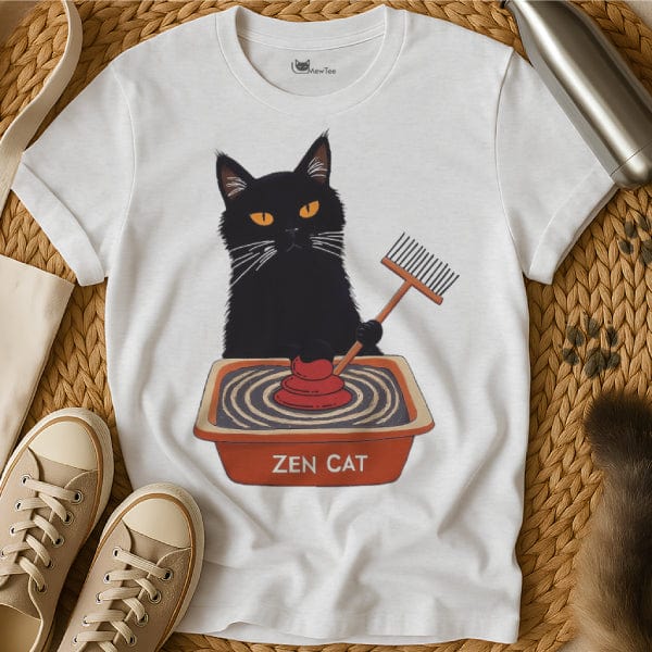 MewTee White / S Zen Cat Shirt | Cat Tee