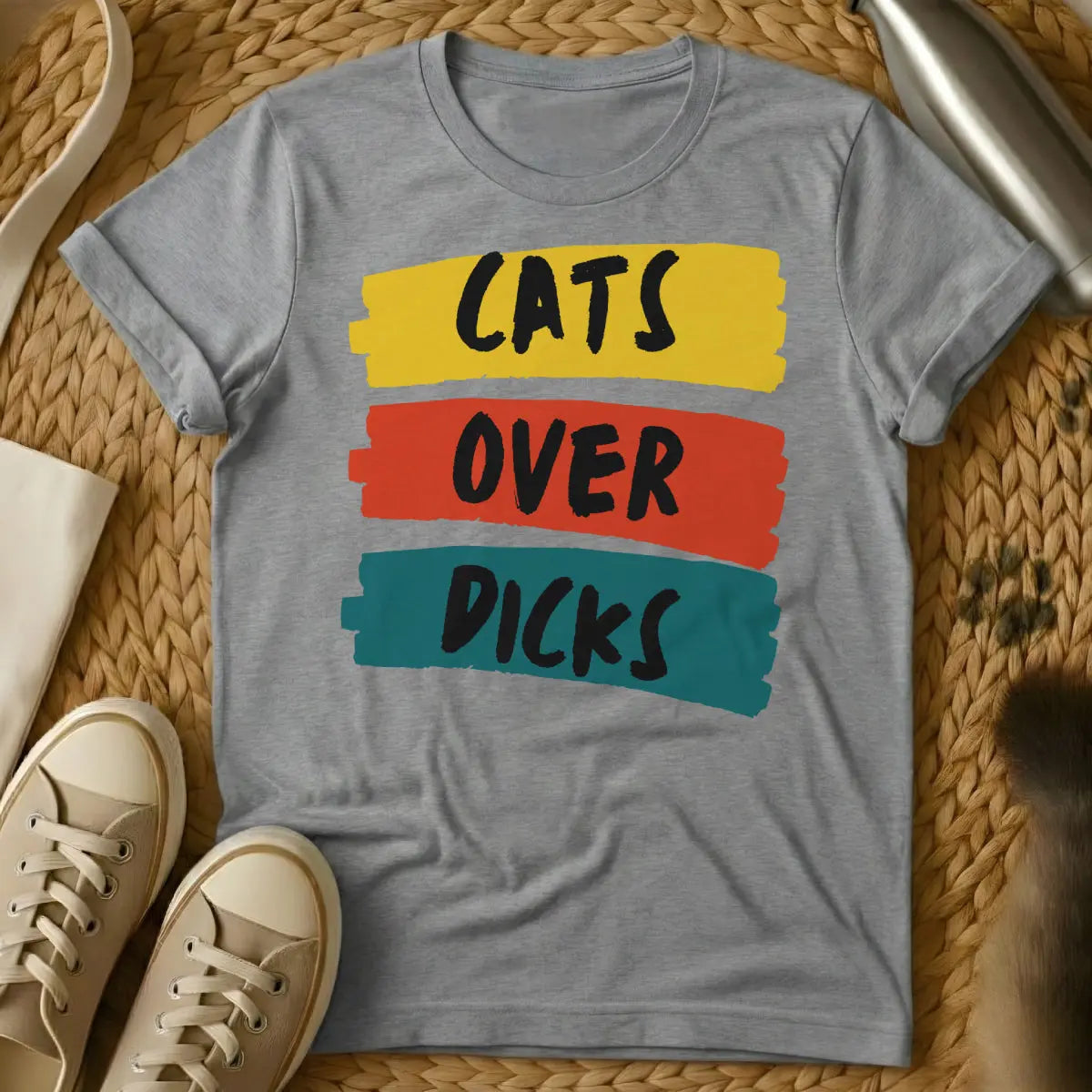 Cat Sarcasm Shirt - Gray T-Shirt - cat parent sarcasm, deadpan sarcasm, dry humor apparel