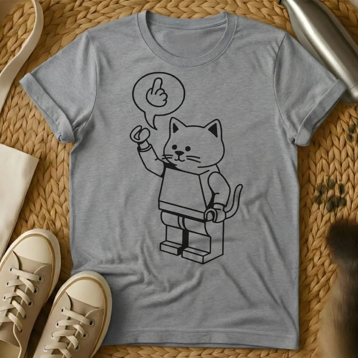 Lego Cat Shirt - Gray Cat T-Shirt