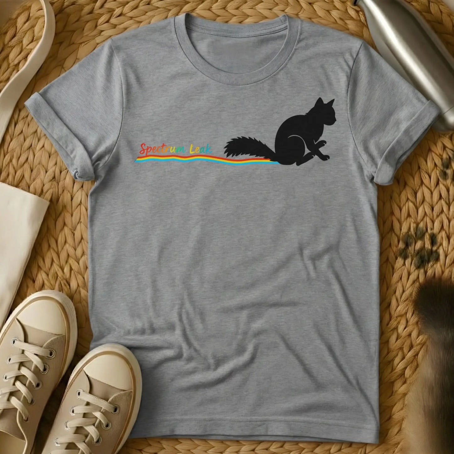 Spectrum Cat Shirt - Gray Cat T-Shirt