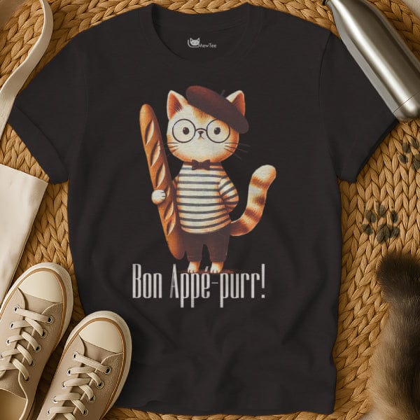 MewTee Black / S Baguette Shirt | Cat Tee