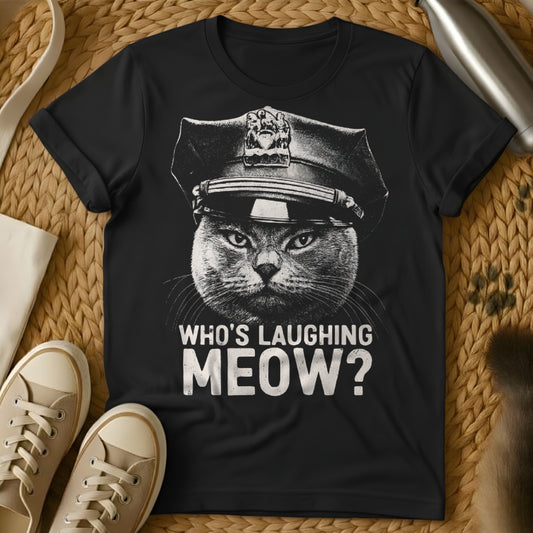 MewTee Black / S Cat Cop Shirt