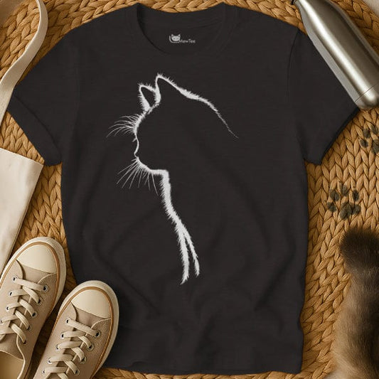 MewTee Black / S Cat Silhouette Shirt