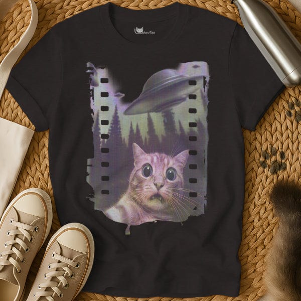 MewTee Black / S Cat UFO Shirt | Cat Tee