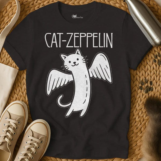 MewTee Black / S Cat Zeppelin T Shirt