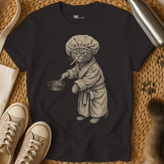 MewTee Black / S Cooking Cat Meme Tee