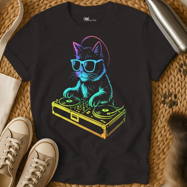 MewTee Black / S DJ Cat Shirt | Cat Tee