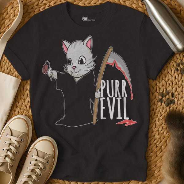 MewTee Black / S Evil Shirt | Cat Tee
