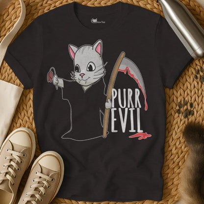 MewTee Black / S Evil Shirt | Cat Tee