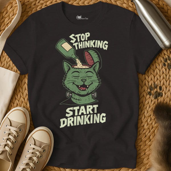 MewTee Black / S Funny Drinking T Shirt | Cat Tee