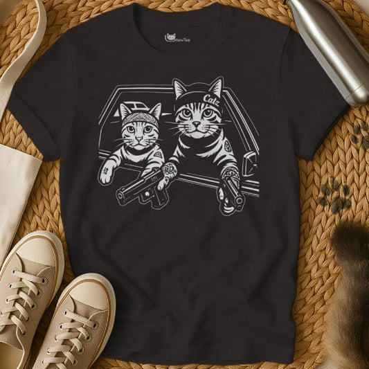MewTee Black / S Gangster Cat Shirt