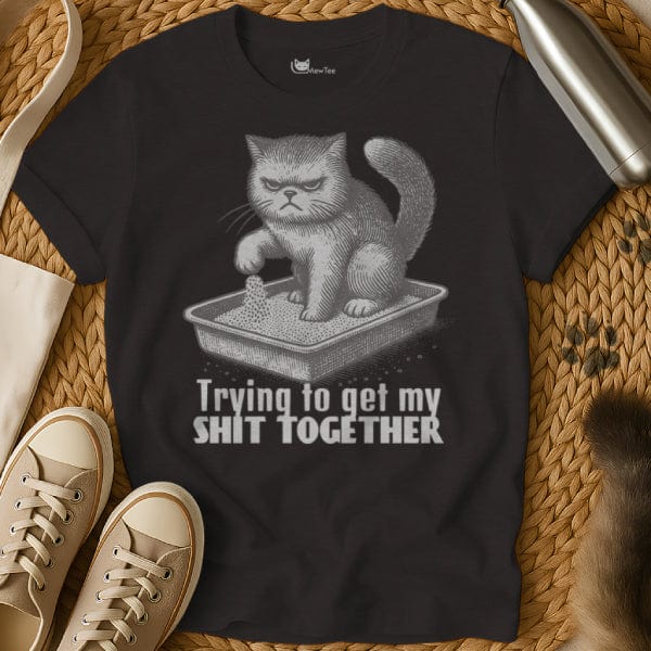 MewTee Black / S Get Shit Together | Cat Tee