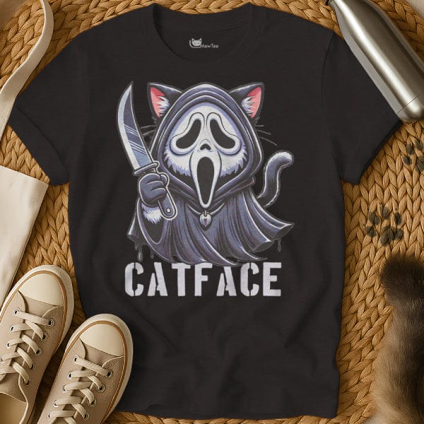 MewTee Black / S Ghostface Shirt | Cat Tee