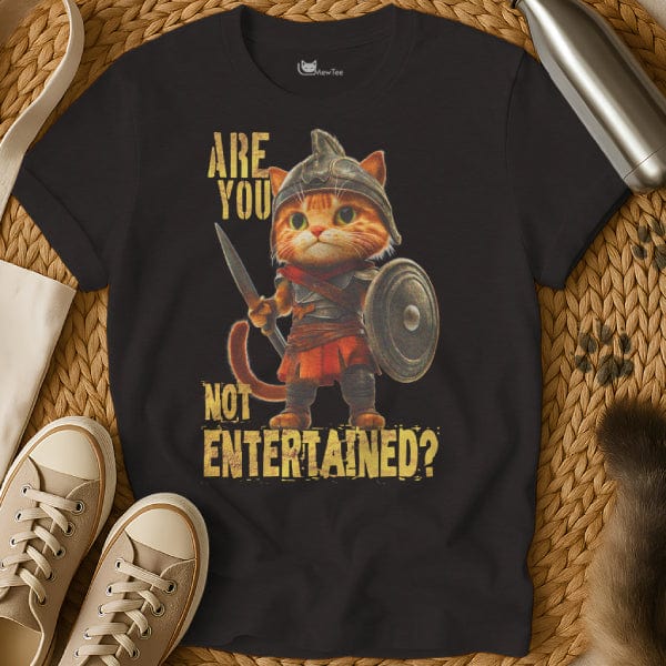 MewTee Black / S Gladiator T Shirt | Cat Tee