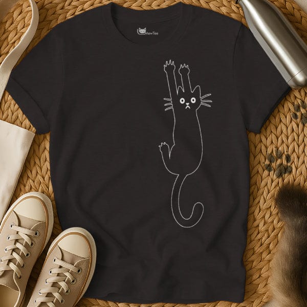 MewTee Black / S Hanging Cat Tee