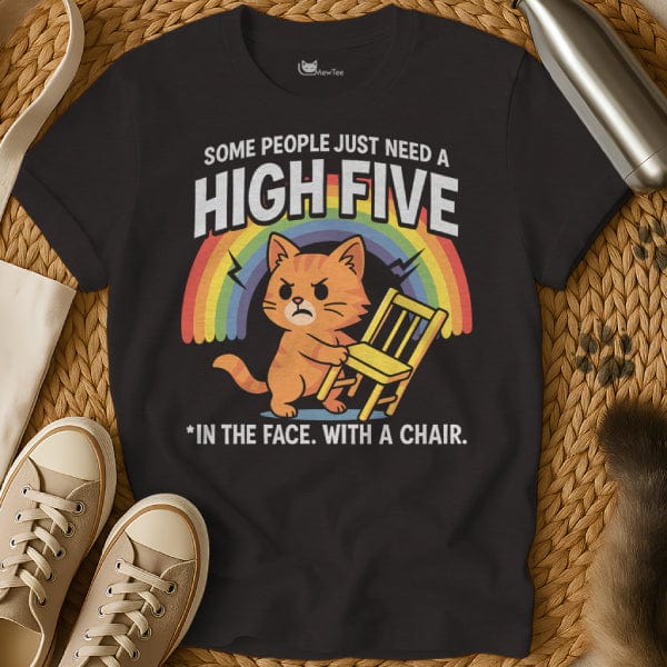 MewTee Black / S High Five T Shirt