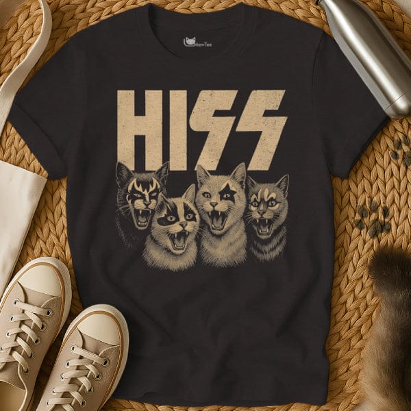 MewTee Black / S Hiss T Shirt