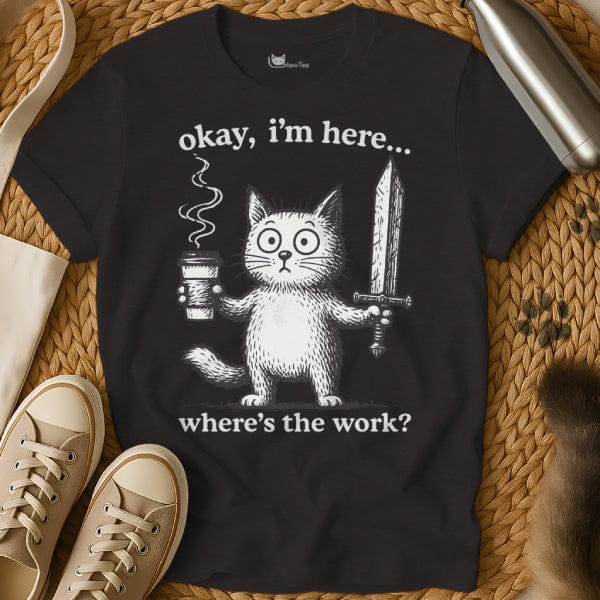 MewTee Black / S I Am Here Shirt