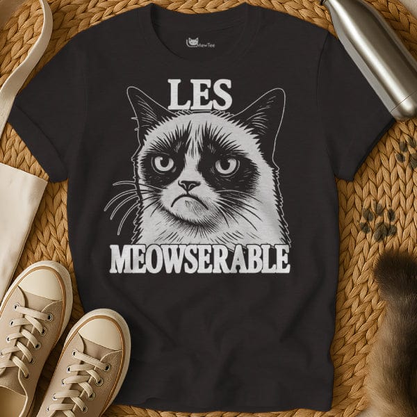 MewTee Black / S Les Miserables Shirt | Cat Tee