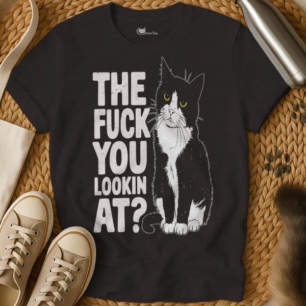 MewTee Black / S Look At Me Shirt | Cat Tee