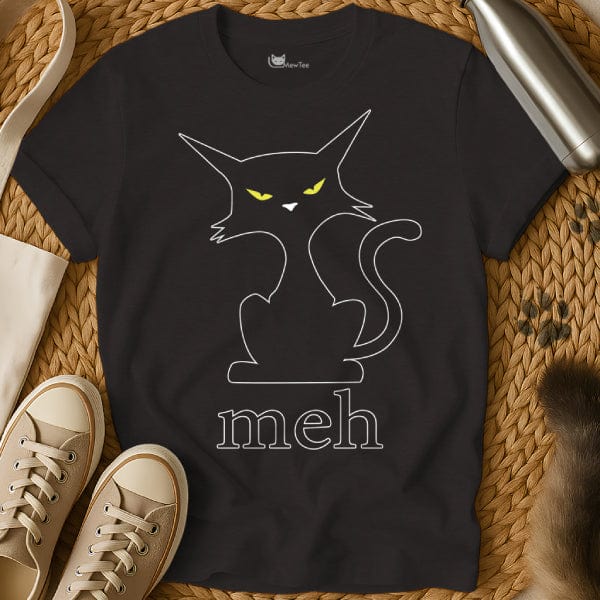 MewTee Black / S Meh Shirt | Cat Tee