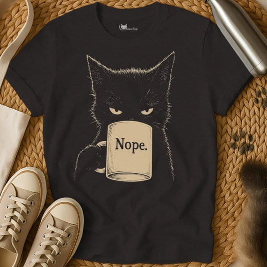 MewTee Black / S Nope Cat Shirt