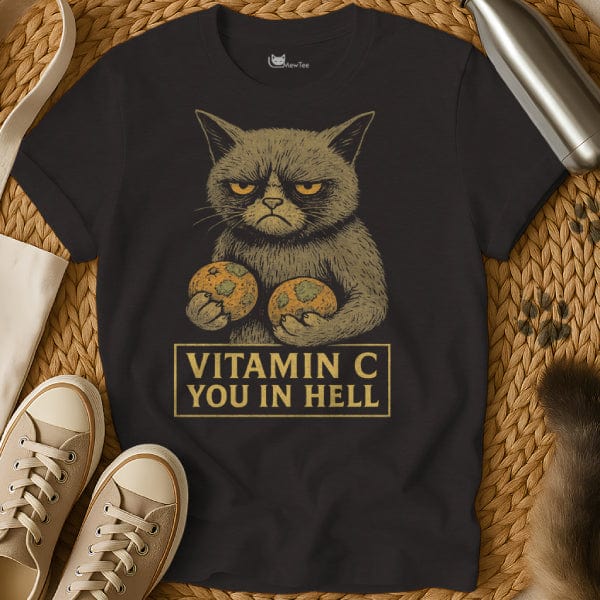 MewTee Black / S Oranges T Shirt | Cat Tee