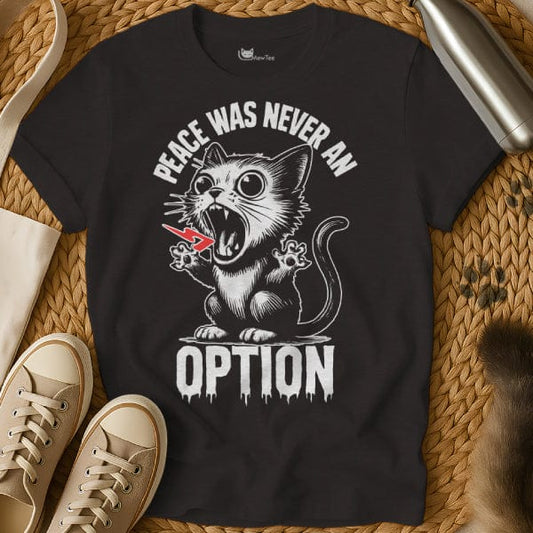 MewTee Black / S Peace Was Never an Option Tee