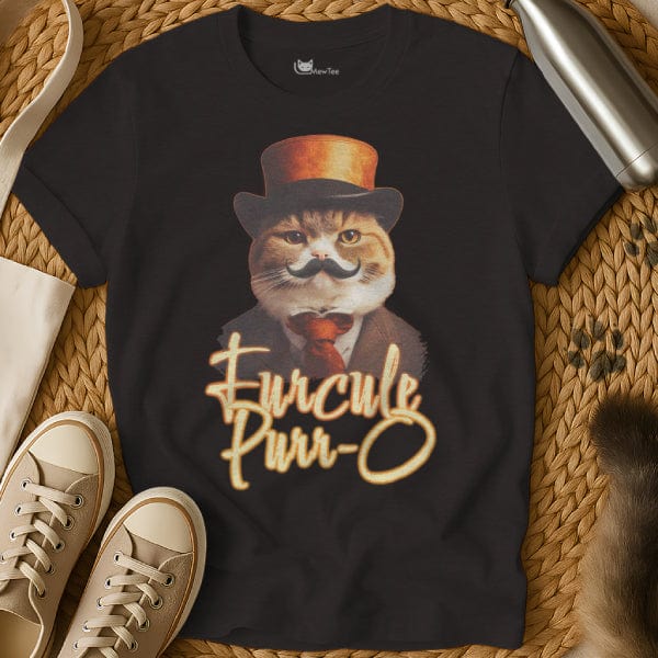 MewTee Black / S Poirot Shirt | Cat Tee