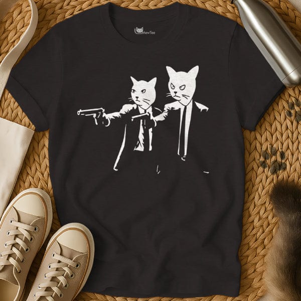 MewTee Black / S Pulp Fiction Vincent and Jules T Shirt