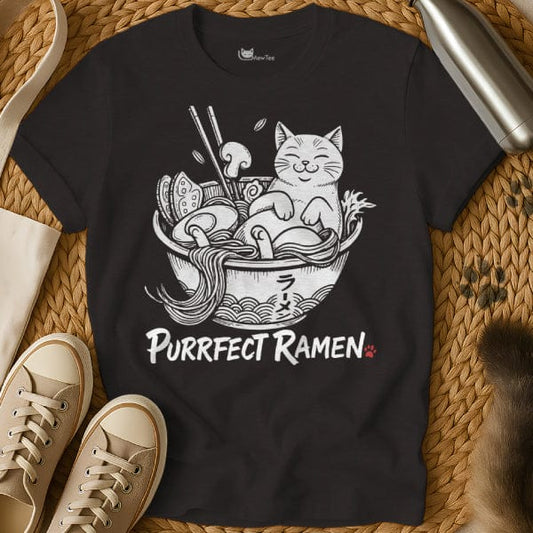 MewTee Black / S Purrfect Ramen Tee