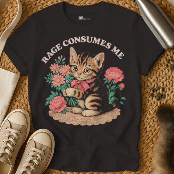 MewTee Black / S Rage Consumes Me Shirt | Cat Tee