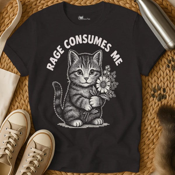 MewTee Black / S Rage Consumes Me T Shirt