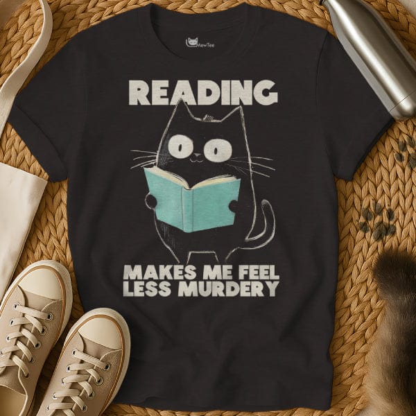 MewTee Black / S Read Tee Shirt | Cat Tee